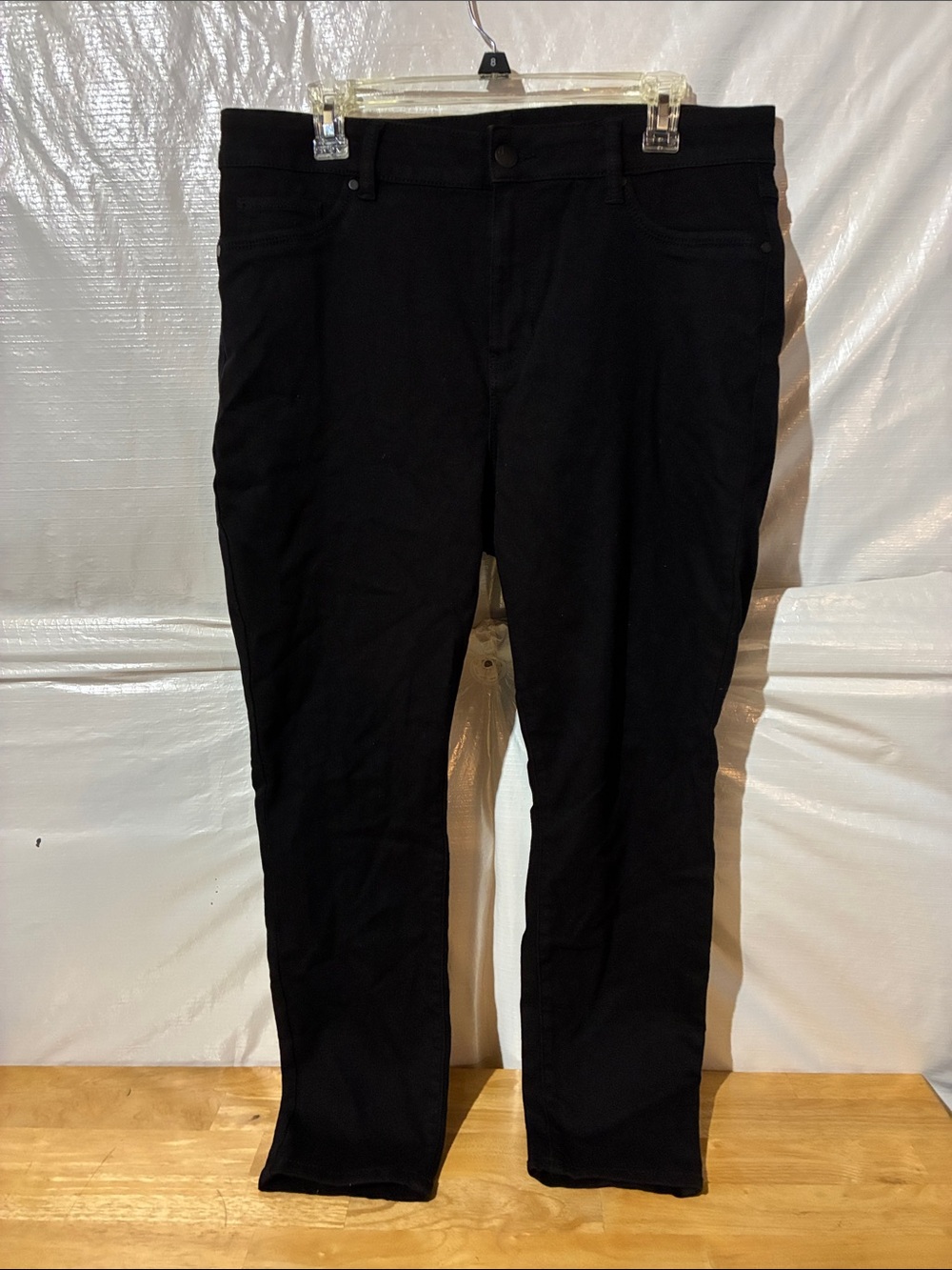 d. jeans Women's Straight Leg Black Jeans